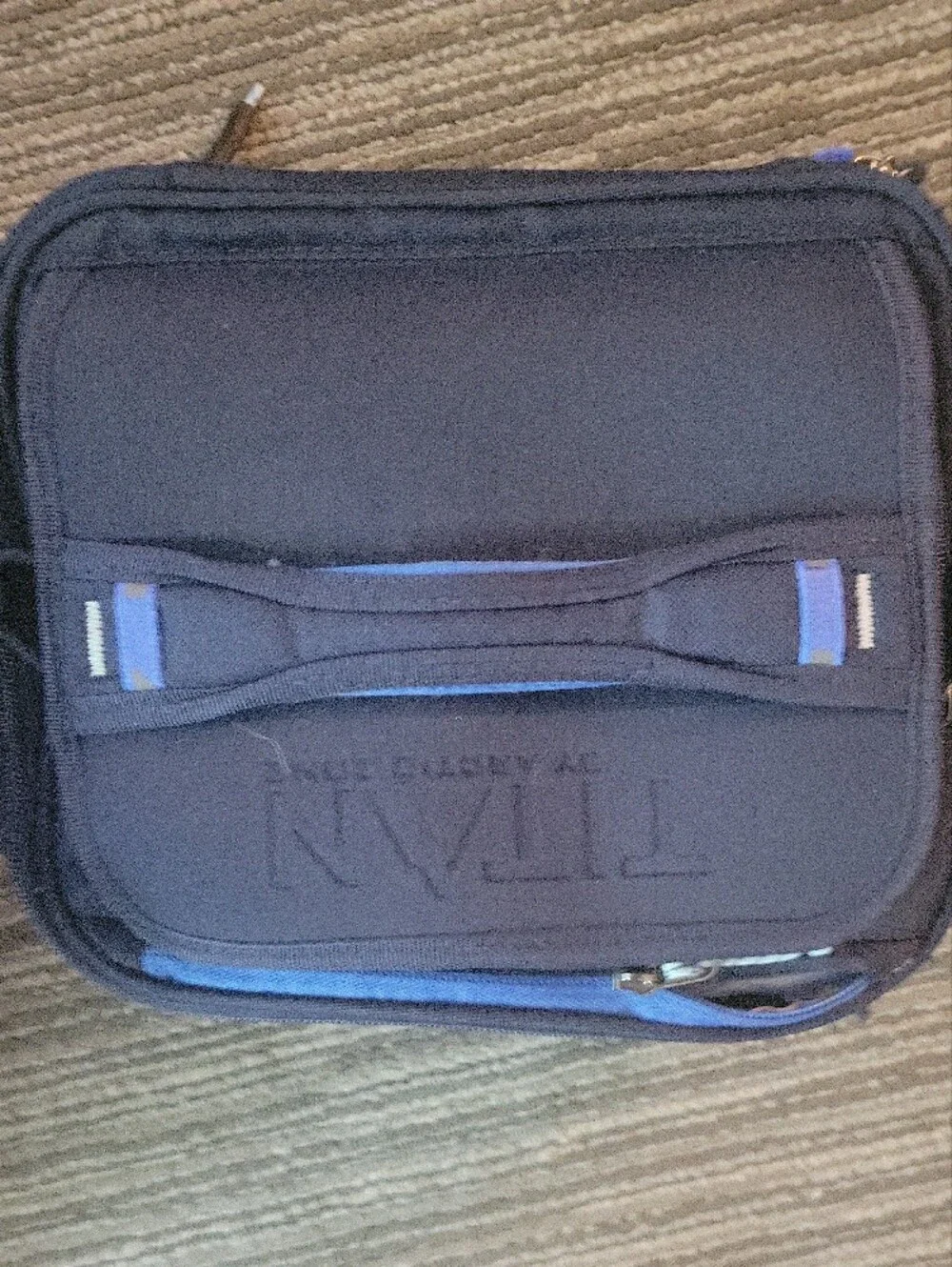 Titan-Black and Blue Lunch Bag